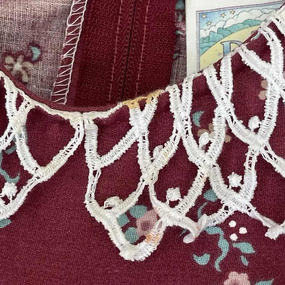 Vintage Daisy Kingdom Rose Bouquet Border Print Dress Size 3T - Picture 8 of 8